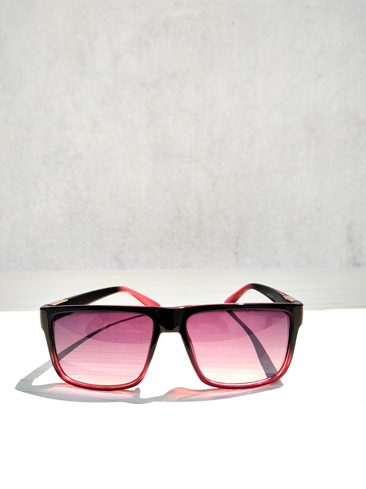 UV protected red and black sunglass for men and women